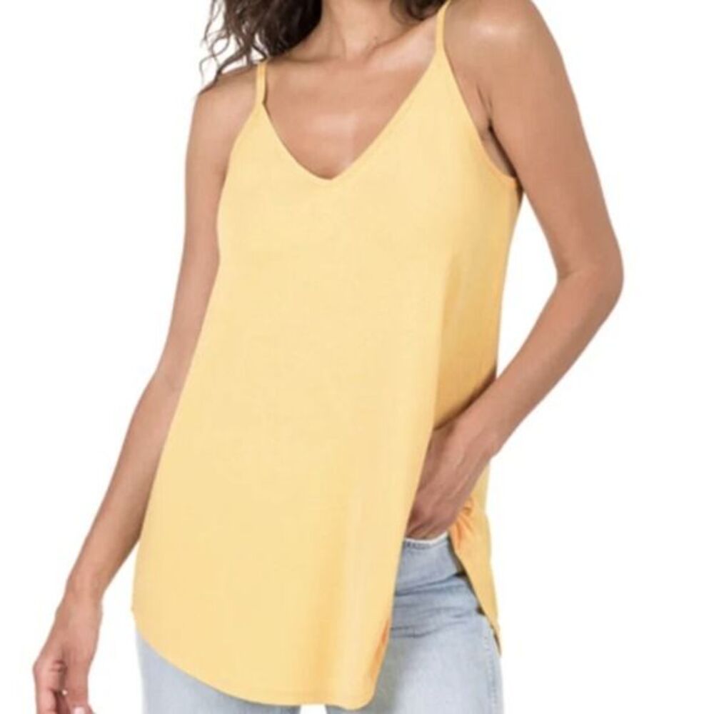 Zenana Front/Back Reversible Tunic Tank